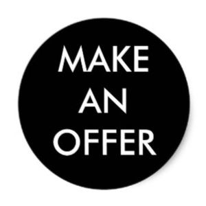 MAKE AN OFFER! It never hurts to ask 😉